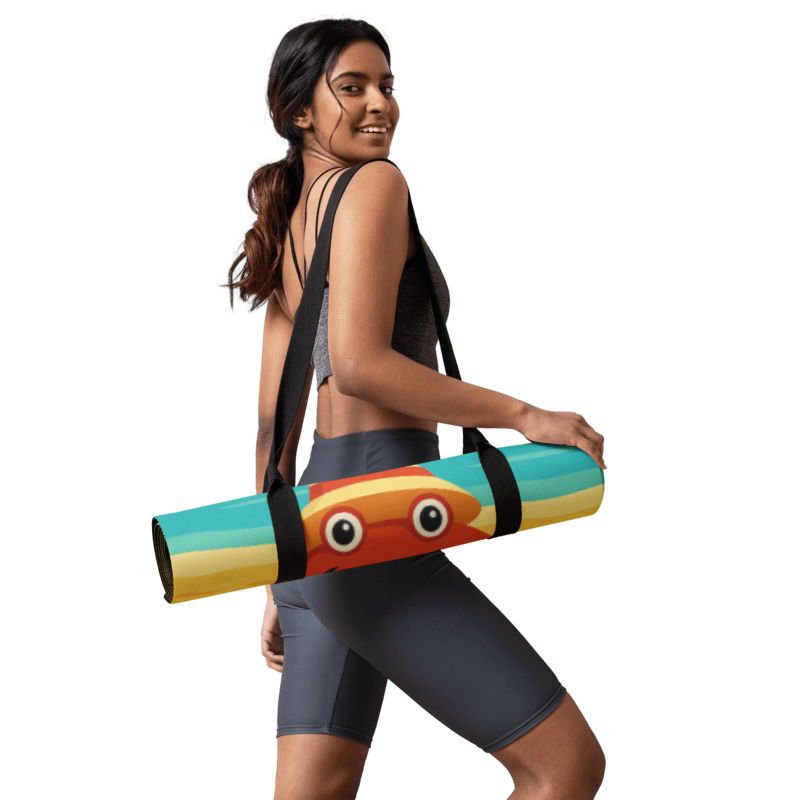“Don’t Be Crabby Yoga Mat – Fun Ocean-Inspired Fitness Mat”