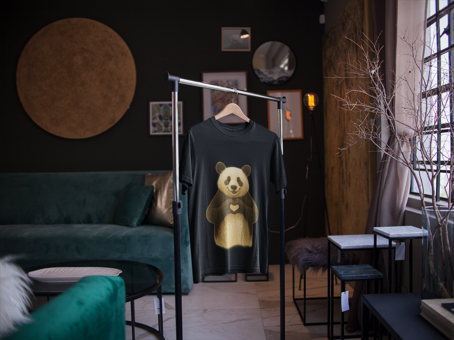 Panda Love Women’s Relaxed Tee – Cute & Comfy Everyday T-Shirt