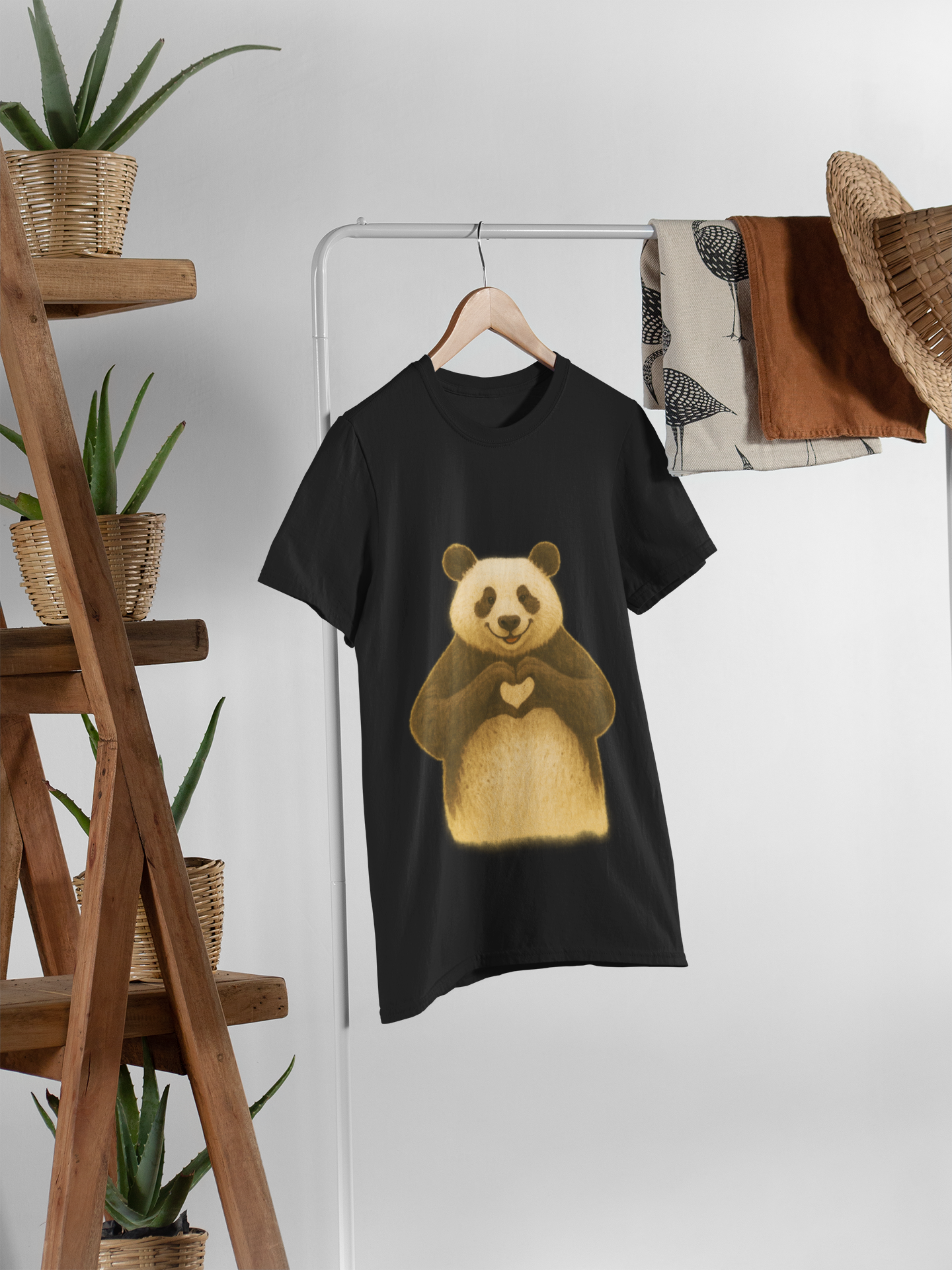 Panda Love Women’s Relaxed Tee – Cute & Comfy Everyday T-Shirt